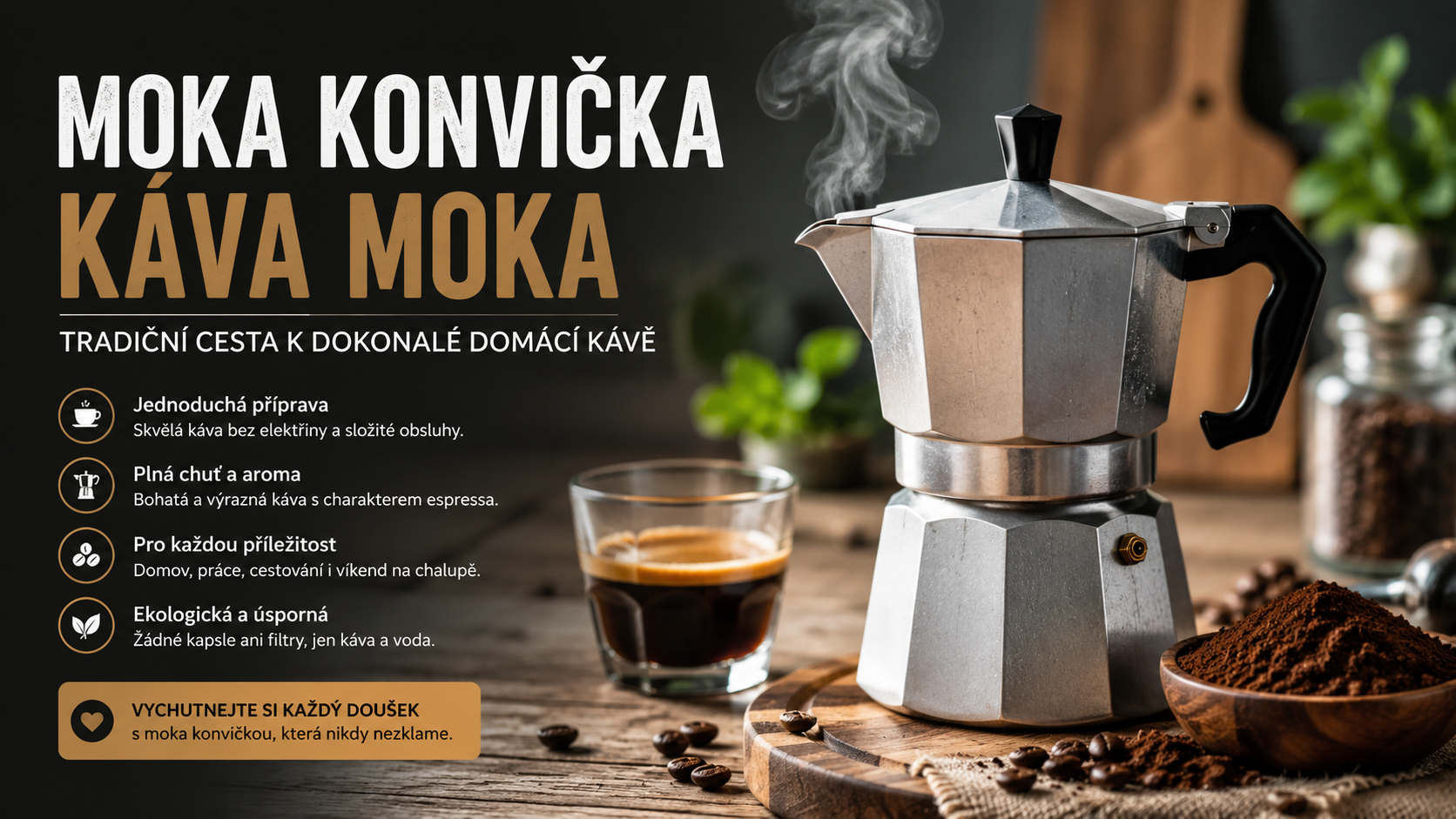 Moka konvička: Tradiční cesta k dokonalé domácí kávě